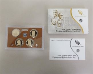 2014 US Uncirculated Presidential Dollar Proof Set