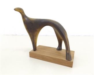 MidCentury Abstract Animal Sculpture Signed Dega