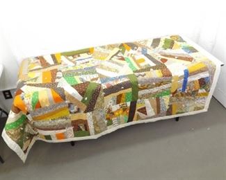 Vintage Hand Made Patchwork Quilt