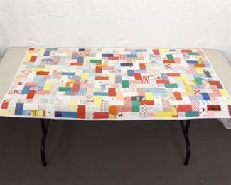 Vintage Hand Made Patchwork Toddler Quilt