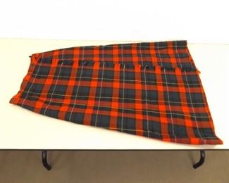 Pendelton Classic Plaid Size 16 Waist (39.5" Long) Wool Skirt
