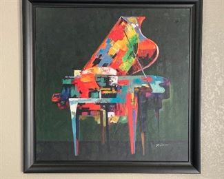 P. Robert Piano Painting	41x41in	
