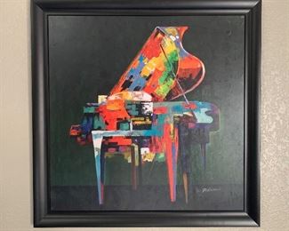 P. Robert Piano Painting	41x41in	
