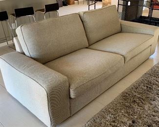 Contemporary KIVIK Gray Linen Loveseat/Sofa/Couch	31x90x36in	HxWxD
