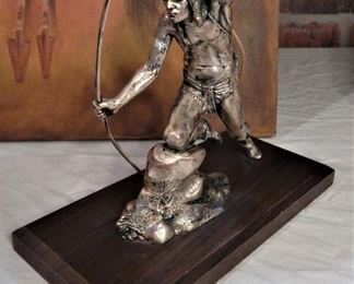 Solid pewter sculpture
