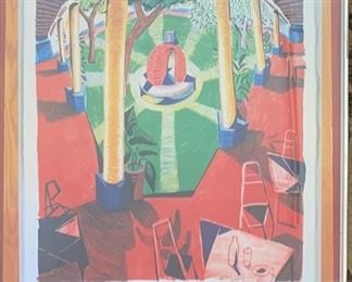 David Hockney, (b. 1937), 24 Color Lithograph, Signed.