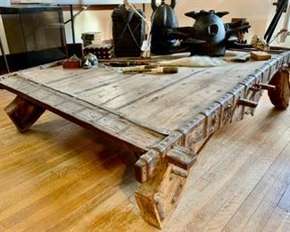Large Coffee Table from Balinese Ox Cart