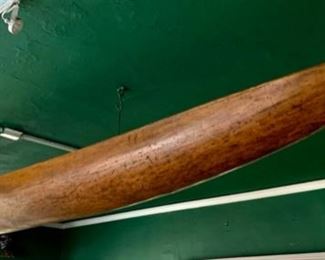 Dugout Canoe form Thailand, from single piece of wood, purchased in Los Angeles, 2005