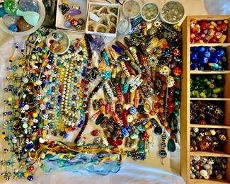 Pam's Wonderful Handmade Glass Beads, Earrings, Bracelets & Necklaces...