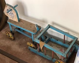 Old Horse and Wagon Toy