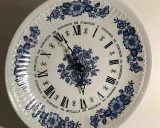 Porcelain wall clock