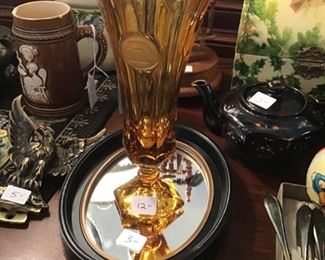 Coin Glass vase.