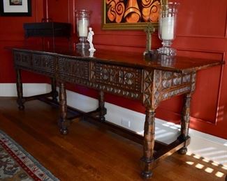 Jacobean style sideboard