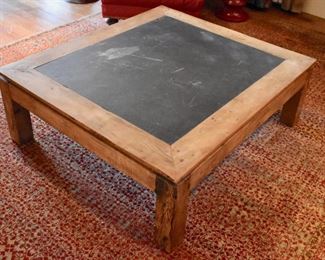 Slate top coffee table