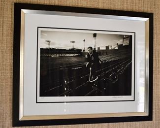 Artist's proof photograph of Ted Williams, signed by artist, Philip Porcella