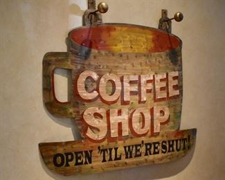 Metal Coffee Shop sign