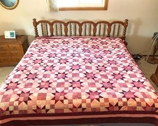 PINK PATCHWORK QUILT BY ELEANORE ONTOLCHIK