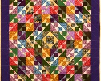 "SCRAPS TO YOU" LAP QUILT BY ELEANORE ONTOLCHIK
