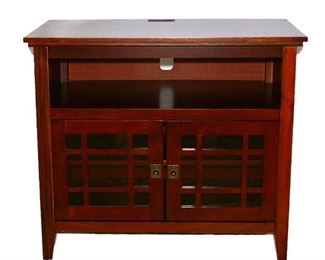 MISSION STYLE TV STAND CABINET