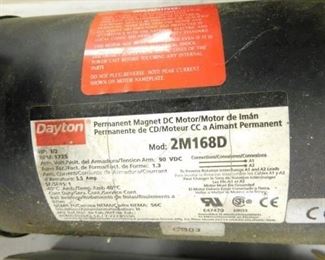 Dayton Permanent Magnet DC Motor - Mod:2M168D