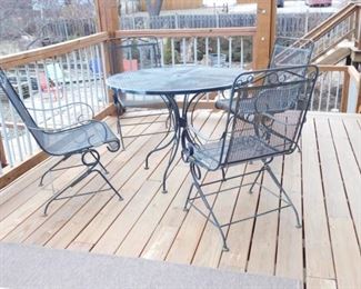 Wrought iron patio furniture