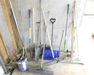 Rakes, brooms and axes