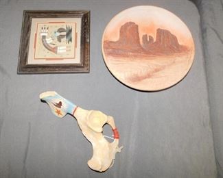 Native American signed pieces