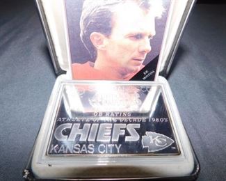 49ers and Chiefs  Joe Montana  Athlete of The Decade plaque