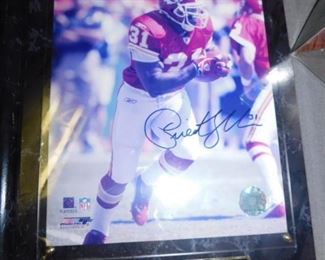 Priest Holmes signed plaque
