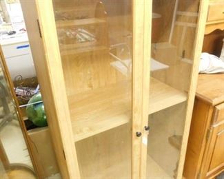 Wood and glass cabinet