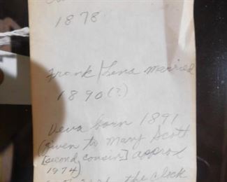 Attached to Seth Thomas clock