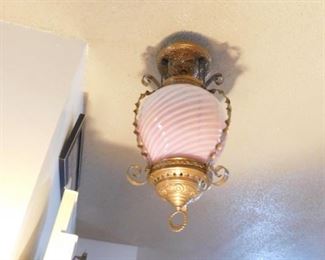 Antique Hanging oil lamp