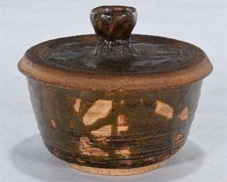 Studio Pottery Stoneware Pot W Lid