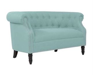 Quinones Chesterfield 54 Inches Rolled Arms Loveseat