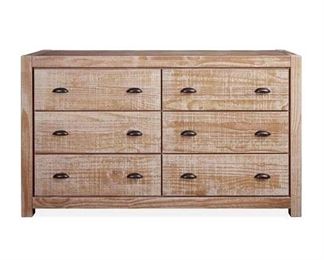 Driftwood Montauk 6 Drawer Double Dresser (Part Number: