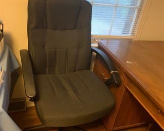 #10 gray executive desk chair   $ 45.00