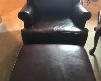 Great mancave addition! Sam Moore Leather Club Chair and Ottoman https://ctbids.com/#!/description/share/340703