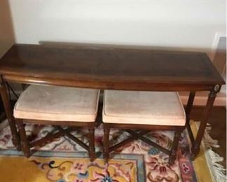 Gordon sofa table with two stools https://ctbids.com/#!/description/share/340720
