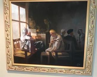 Painting - Middle Eastern Cafe' https://ctbids.com/#!/description/share/338684