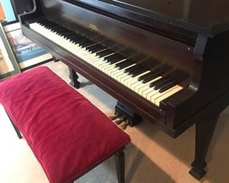 Beautiful Wurlitzer Kingston Petit Grand Piano https://ctbids.com/#!/description/share/340702