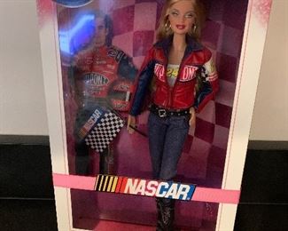Barbie off to the races in her Jeff Gordon Racing Gear!!