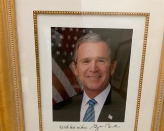 With Best Wishes, George Bush autographed