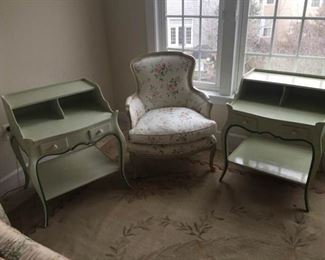 Adorable duo of tables with matching chair https://ctbids.com/#!/description/share/340888