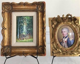 PARTHESIUS Signed Painting Along With a Second Painting on Enamel on Metal https://ctbids.com/#!/description/share/340981