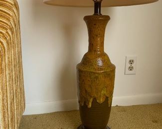 Vintage Drip Glazed Lamp