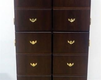 Six-Shelf Cabinet With 4 Doors, Magnetic Latch, 47.5" High x 20" Wide x 8" Deep