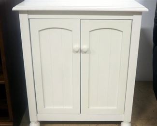 Two Door Cabinet With 1 Adjustable Shelf, Ball Feet, 30" High x 26" Wide x 16" Deep