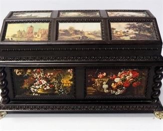 Merle Norman Musical Jewelry Box, Plays "My Favorite Things" And Jewelry Box With Removable Mirrored Top That Becomes A Tray