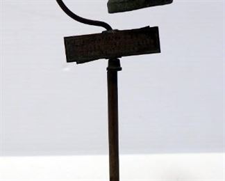 Brass El Camino Real California Souvenir Bell On Stand