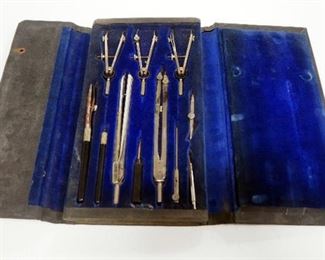 Vintage Charvos #614 Architectural/Drafting/Engineering Compass Set